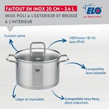 thumbnail of Faitout en inox 20 cm de 3,4 litres Elo Citrin