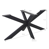 thumbnail of Tischbeine X-Design 78x71x120 cm Schwarz aus Metall