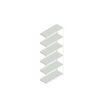 thumbnail of Aktenregal, Anbaufeld, HxBxT 1850x750x300mm, Fachl. 60kg, 6xStahlboden, 6 OH
