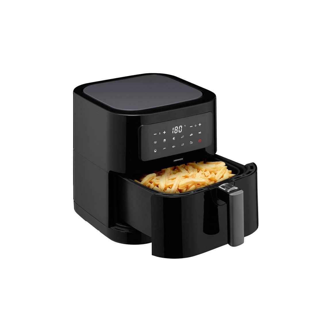 Medion LIFE E40 XL (MD 11740) Heißluftfritteuse schwarz, Nutzinhalt 5,2 Liter