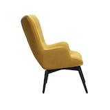 thumbnail of SalesFever Polstersessel Strukturstoff | Gestell Metall schwarz pulverbeschichtet | B 80 x T 99 x H 92 cm | gelb
