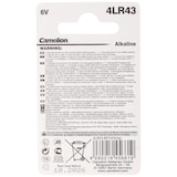 thumbnail of PX27 Alkaline Photo Batterie, 4AG12, 4LR43, 4NR43, EPX27 6Volt 12,7 x 20,5mm