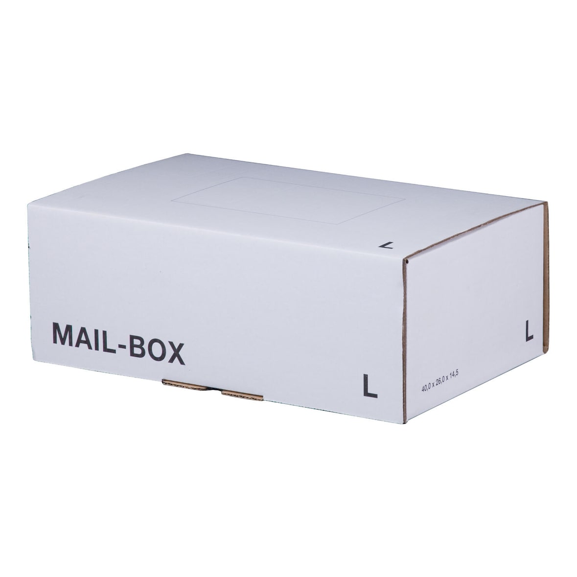 20x Versandkarton 395x248x141mm MAILBOX L mit Steckverschluss wiederverschließbar weiß