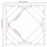 thumbnail of vidaXL Pflanzkübel Silber 50 x 50 x 50 cm Verzinkter Stahl