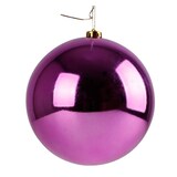 thumbnail of Christbaumkugel lila Weihnachtskugel ⌀ 20 cm Baumschmuck Deko-Kugel glänzend : ⌀ 20 cm : Lila