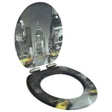 thumbnail of vidaXL Toilettensitz mit Soft-Close-Deckel MDF New York Design