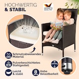 thumbnail of CASARIA® Polyrattan Gartenstühle 4er Set Braun