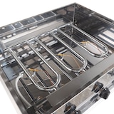 thumbnail of GastroHero Gas Tischbräter mit 3 Brennern, 10 kW, 650x570x270 mm, Outdoor Kombibräter Tischgrill für Gastronomiebedarf