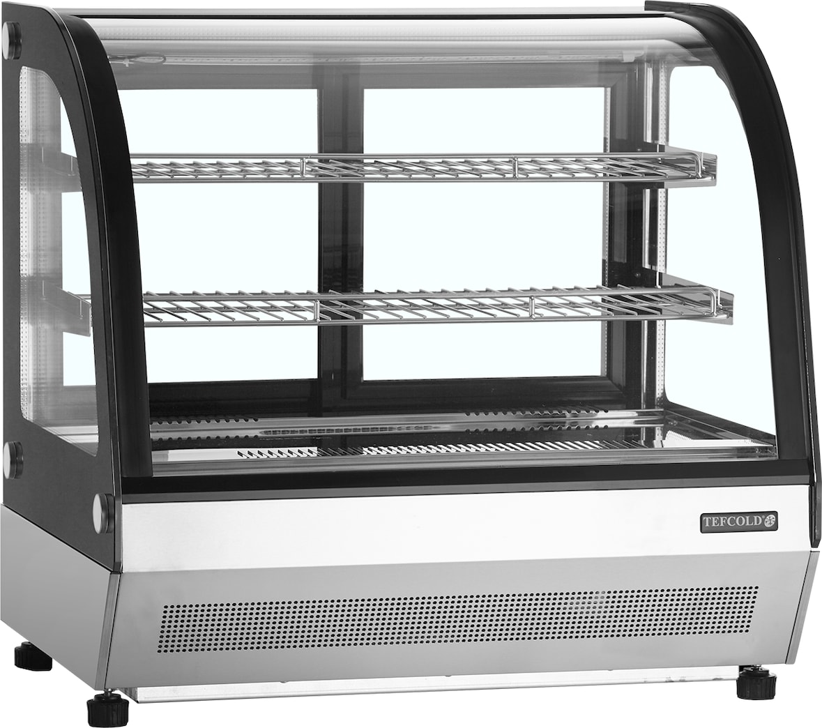 TEFCOLD Display-Backwarentheke LCT750C/BLACK 100l Edelstahl / Glas