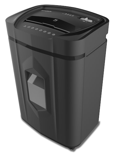 Destruidora de documentos q-connect capacidade de corte 14 folhas destroi agrafes clips e cartoes nivel de seguranca p4