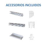 thumbnail of Metalen gereedschapspaneel Panelclick 1200x600 wit + 22 haken + 8 accessoires