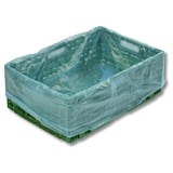 thumbnail of 1000x HDPE-Seitenfaltensäcke blau-transparent 680 + 430 x 680 mm 10my