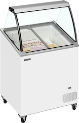 thumbnail of TEFCOLD Speiseeisvitrine IC201SCE+SO 176l Weiß