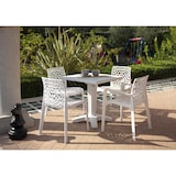 thumbnail of METRO PROFESSIONAL Stapelstoel met armleuning voor buiten Maurage, kunststof, wit