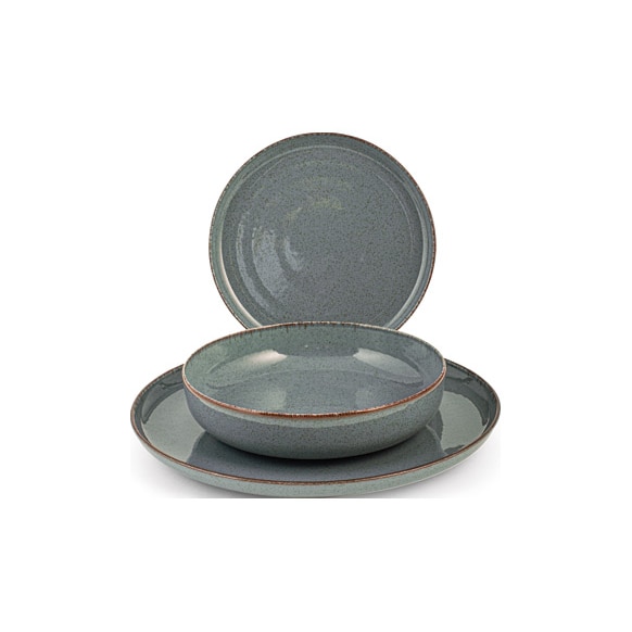 Vajilla 12 PZ Porcelana Pearl Azul