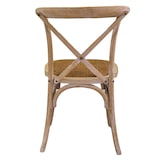 thumbnail of Vacchetti Sedia legno cross naturale seduta intreccio impilabile cm51x55h46,5/89