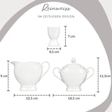 thumbnail of SÄNGER Porzellan Geschirrset New Port, Kombiservice 86 teilig für 12 Personen