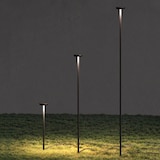 thumbnail of Lumisky Poste de luz solar PIN MIDI, 148 cm de altura Alumínio Preto