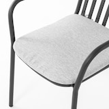 thumbnail of METRO PROFESSIONAL Cadeira de braços empilhável para restauração Soto, alumínio, cinzento escuro