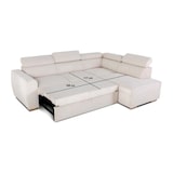 thumbnail of Canapé d'angle convertible réversible - 4/5 places - KELIO - Velours côtelé beige - 245 x 184 x 77/87cm