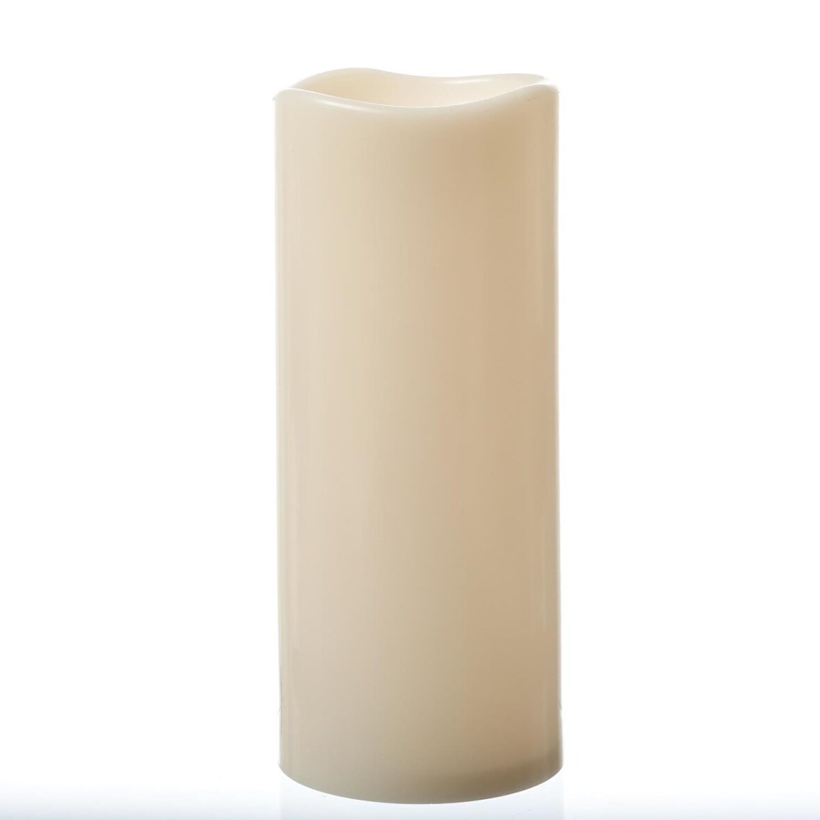 XXL LED Kerze für Außen flackernd H: 30cm D: 12,5cm outdoor creme