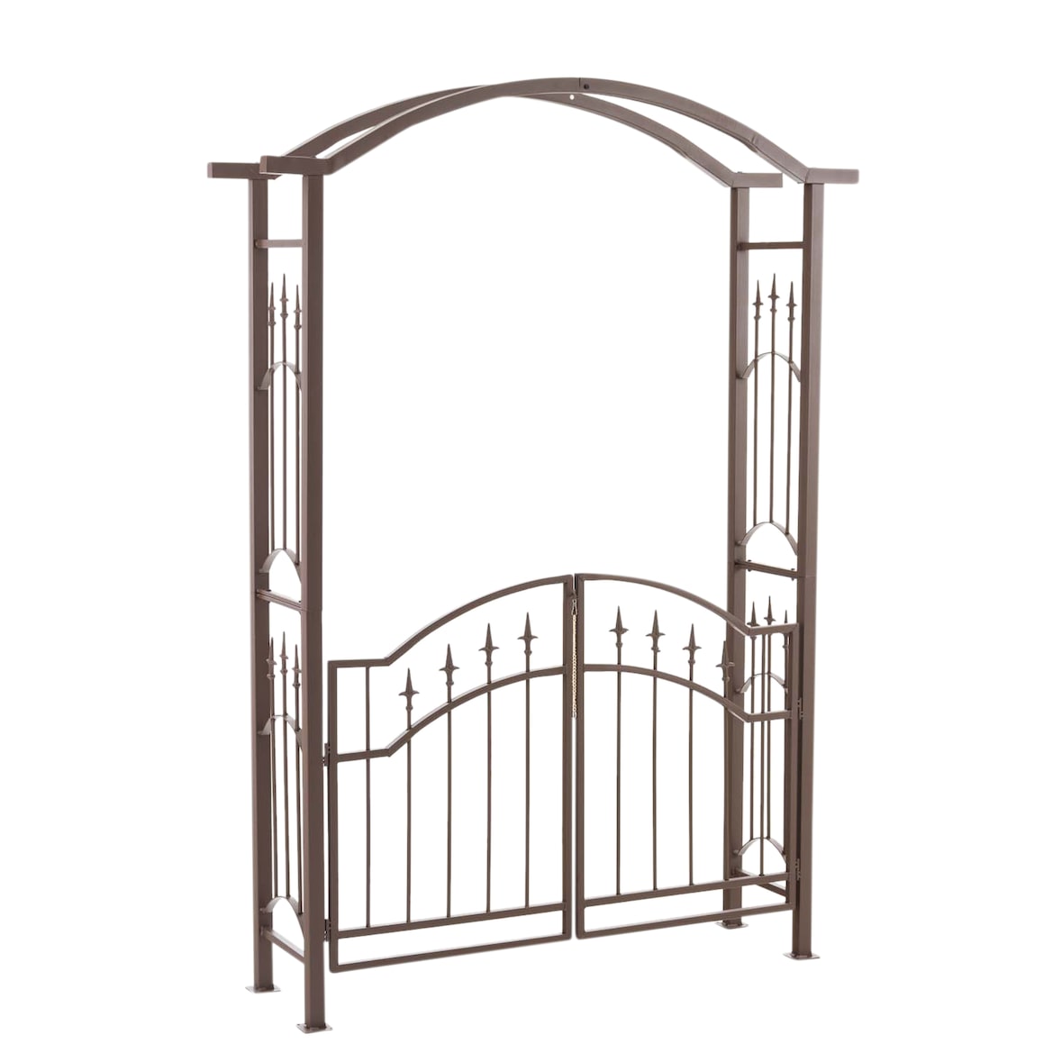 Rosenbogen Luxor mit Tor braun