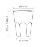 thumbnail of MONOUSO - Wiederverwendbarer Unzerbrechlicher Becher Cocktail PP 420ml (420 Stück)
