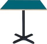 thumbnail of RestooTab - Tisch Dina 70x70cm Dekor blau Prusse Kanten in Holzoptik