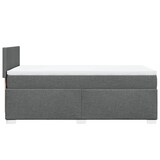 thumbnail of vidaXL Boxspringbett mit Matratze Dunkelgrau 90x200 cm Stoff