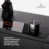 thumbnail of Masterzone 90 Slim Flex Induktionskochfeld Einbau 4 Kochzonen 2 Flex-Zonen ThermoBoost Smart Flex Technology max. 7200 Watt Schwarz