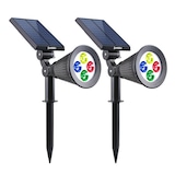 thumbnail of Lumisky faretti solari SPIKY RGB 200LM Plastica Nero