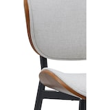 thumbnail of Bezoekersstoel Enid walnoot/creme/Stof