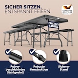 thumbnail of CASARIA® Bierzeltgarnitur Kunststoff 180cm 3-teilig Set