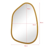 thumbnail of Helloshop26 - Espelho de parede assimétrico 80 x 58 cm dourado 03_0007903