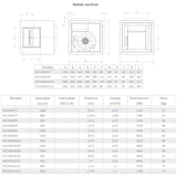 thumbnail of Unidad de ventilación doble aspiración con ventilador de la serie CVDA de 1 velocidad Salida HORIZONTAL (10/10, Potencia: 1/2 CV)