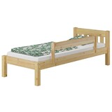 thumbnail of Bettrahmen Einzelbett 80x200 Futonbett Kieferbett Massivholz natur mit Rollrost 60.38-08