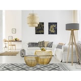 thumbnail of Beistelltisch 2er Set Satztisch rund ø 49/41 H 37/29 cm Dekotische Sofatisch Glamira Couchtisch gold