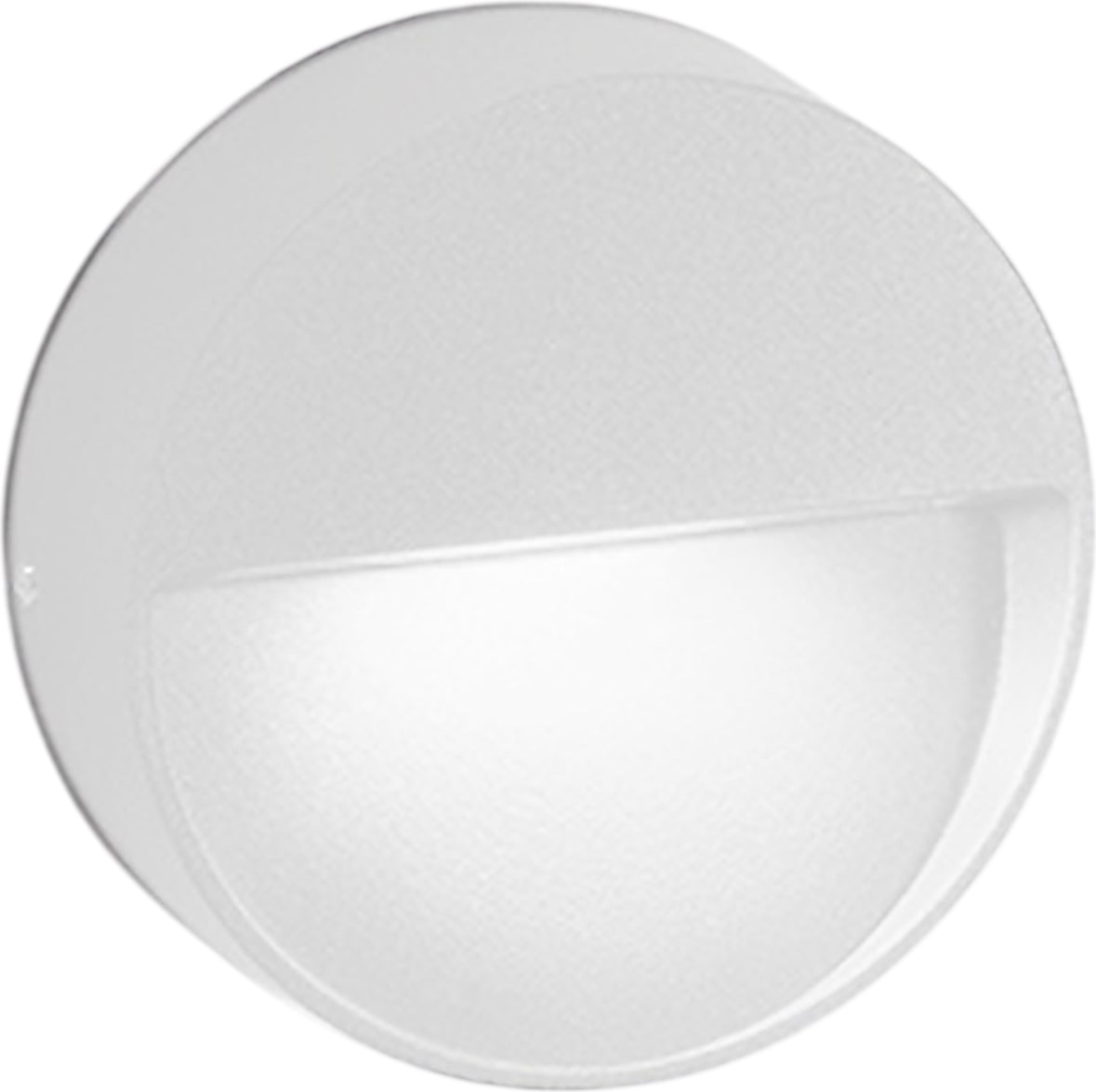 LED-Wandleuchte unten, für den Innen- und Außenbereich, runde Form, Aluminium-Druckguss, mattweiß, 4,5 W, 3000 K, IP54, 10 x 3 cm