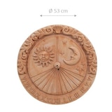 thumbnail of Biscottini Decorazioni da giardino in Terracotta 53x6x53 cm - Meridiana in Terracotta per esterno - Orologio solare da parete - Decorazione da muro