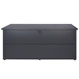 thumbnail of Gartentruhe HWC-J56, Aufbewahrungsbox Auflagenbox Truhe, Wasserdicht Metall Edelstahl 69x165x85cm 692l ~ anthrazit