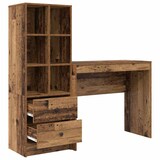 thumbnail of vidaXL Schreibtisch mit Schubladen 2 pcs Altholz