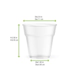 thumbnail of NVASE - 50Uds - Vaso de postre de plástico PLA transparente 160ml A68mm - NVS210GPLA162