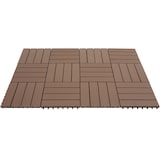 thumbnail of tectake Set di piastrelle da esterno Tegulas in WPC effetto legno - 405222