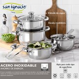 thumbnail of BERGNER - Batería de Cocina 7 Piezas Fabricada en Acero Inoxidable Apta para Inducción con Set de 3 Cuchillos de Acero Inoxidable
