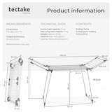thumbnail of tectake Séchoir à linge LIFE pliable de 1,8 m  Blanc