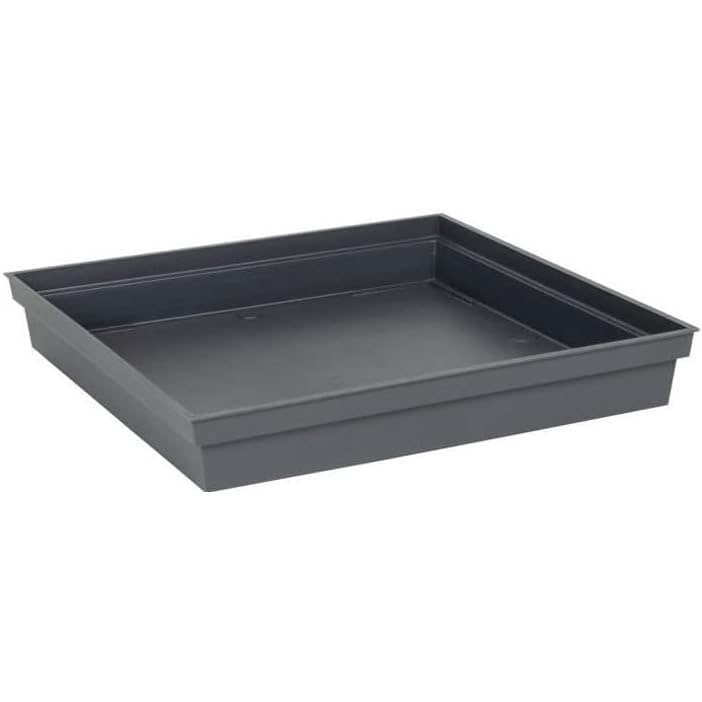 Plato cuadrado "TOSCANE" 40 cm Para Maceta cuadrada Toscane 13648  Dim. 40 x 40 x 5,9 cm