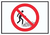thumbnail of Wiese betreten verboten Schild Symbol A1 (594x841mm)