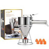thumbnail of eGenuss 1 Edelstahl Backtrichter | 1200ml | Teigspender für Pfannkuchen & Muffins | Teigportionierer & Dosierer
