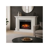 thumbnail of LUENA – Freistehender elektrischer LED-Kamin – 26 Zoll – Mattweiß – 120 x 82 x 31