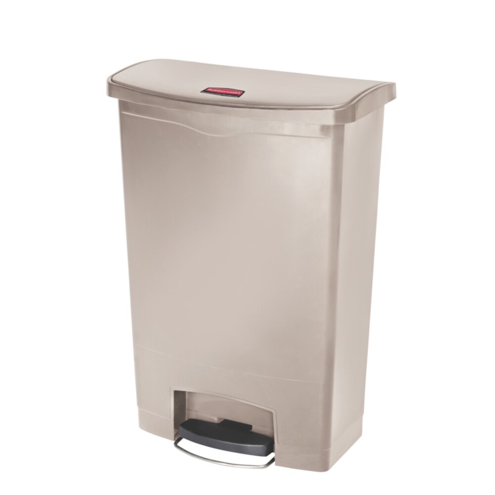 Rubbermaid Slim Jim Step On Container Front Step Pedal-Abfalleimer | 90 Liter, HxBxT 82,6x35,3x75cm | Polyethylen | Beige von PROREGAL
